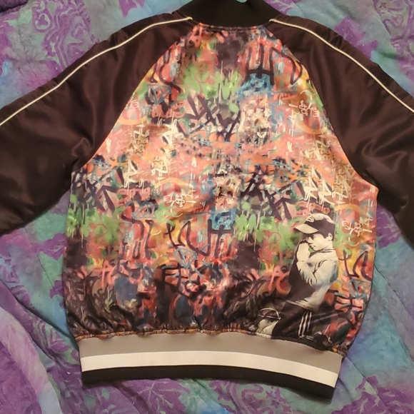 Bansky Pray by Eleven Paris Bomber Jacket X - Picture 3 of 7